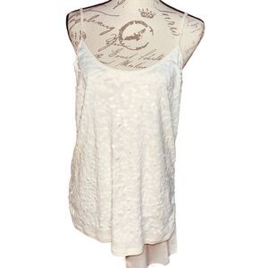 Old Navy Women's Cream Sequined Front Tank Top w-Spaghetti Straps – Sz XL